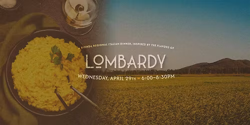 An Evening of Regional Italian Cusine, Lombardy