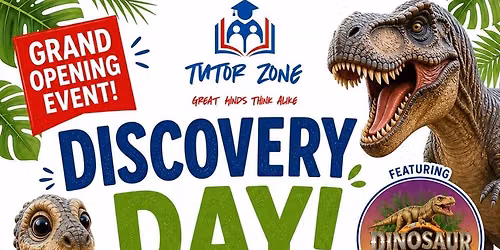 Tutor Zone Grand Opening with Real-Life Dinosaurs