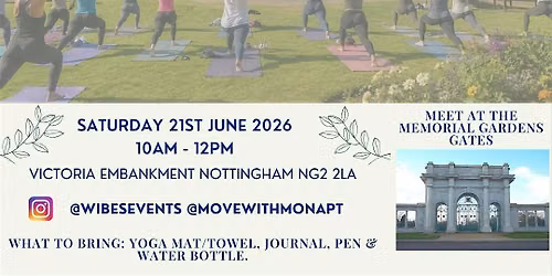 SUMMER SOLSTICE SPECIAL: Outdoor Yoga & Journalling Experience