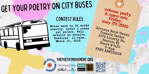 Bus Poems 2026 Release Party & Open Mic