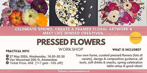 Pressed Floral Art Workshop