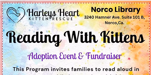 Reading with Kittens adoption\/fundraiser event