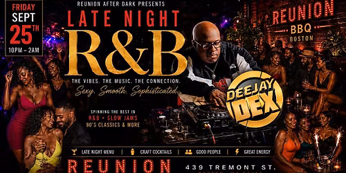 Friday at Reunion After Dark (21+) September EDITION