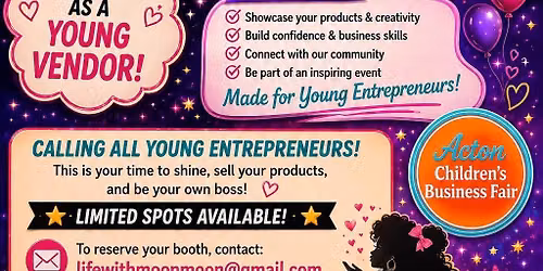 Moon Moon's Children's Business Fair!