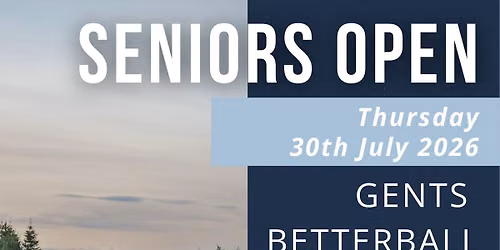 Seniors Open 2026