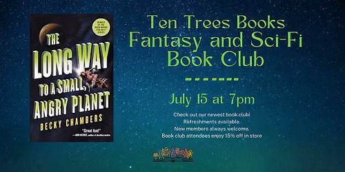 Sci-fi and Fantasy Book Club at Ten Trees Books