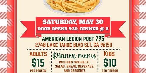 Spaghetti Dinner Fundraiser \u2013 Support Your Local Legion! \ud83c\uddfa\ud83c\uddf8