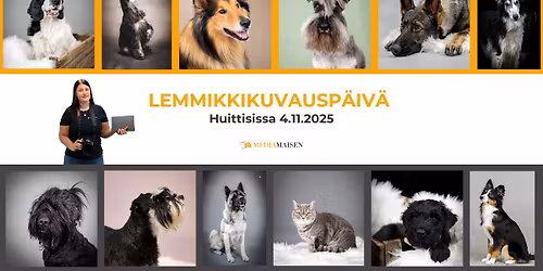 Lemmikkien studiokuvausp\u00e4iv\u00e4 Huittisissa 4.11.2025