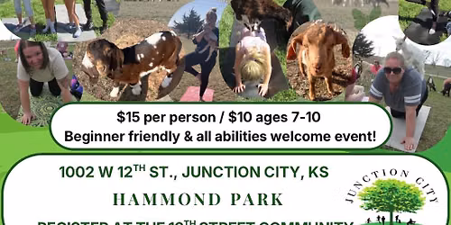 Baby Goat Yoga comes to JC! 