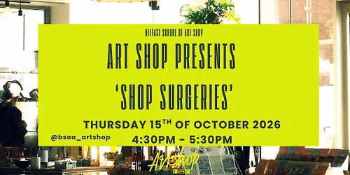 Shop Surgeries - How to Sell your work in the BSOA Art Shop