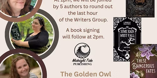 Special Author Event: Book Signing with 5 Authors from Midnight Tide Publishing.