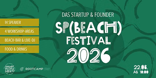 Das SP(BEACH) Festival 2026 - f\u00fcr Startups & Founder