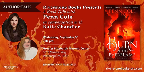 An Evening with author Penn Cole in conversation with Katie Chandler