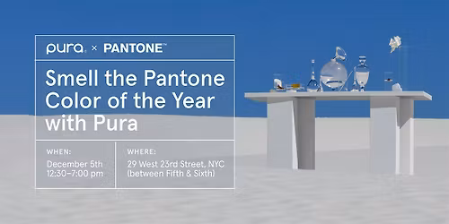 Pura x Pantone: The Color of the Year Scent Experience