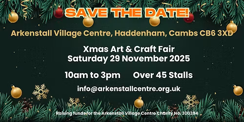 Arkenstall Village Centre Xmas Art & Craft Fair 2025