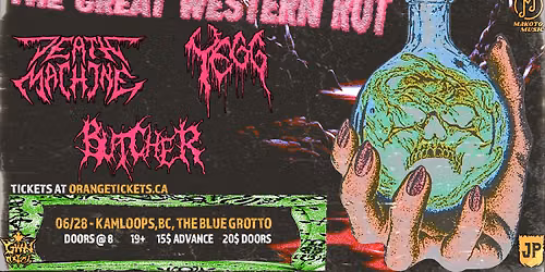 DEATH MACHINE\/YEGG\/BUTCHER - The Great Western Rot - Kamloops