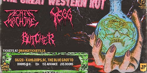 DEATH MACHINE/YEGG/BUTCHER - The Great Western Rot - Kamloops