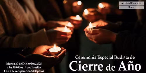 Ceremonia Especial Budista de Cierre de A\u00f1o