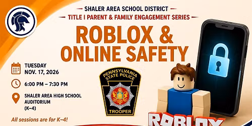 Roblox and Online Safety presented by the PA State Police