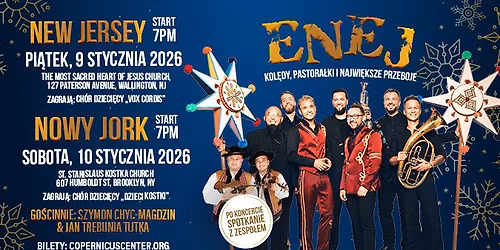 ENEJ - New York. Kol\u0119dy, Pastora\u0142ki i Najwi\u0119ksze Przeboje.