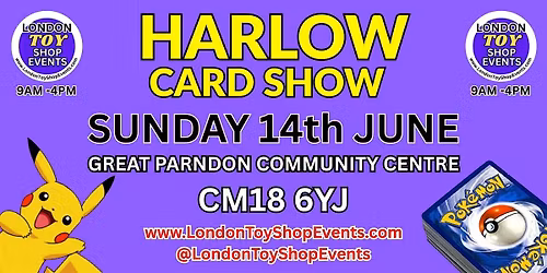 HARLOW CARD SHOW