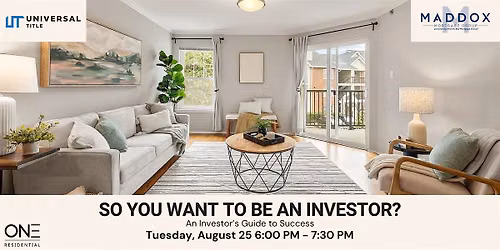 So You Want to be an Investor?