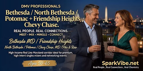 Singles Event& Mixers Ages 50+ : Mix & Mingle with Singles Bethesda
