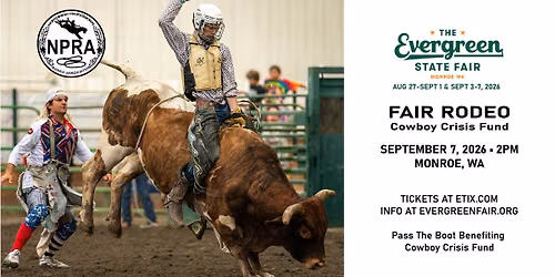 2026 Evergreen State Fair Rodeo \u2022 Cowboy Crisis Fund