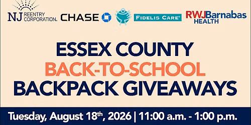 NJRC Essex County Back-To-School Backpack Giveaway