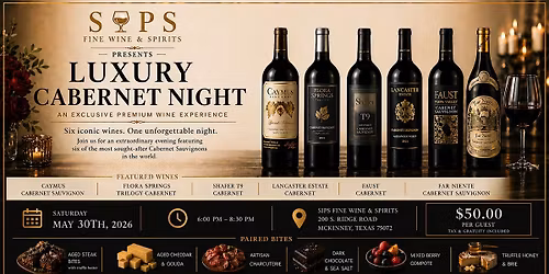 Luxury Cabernet Pairing Event