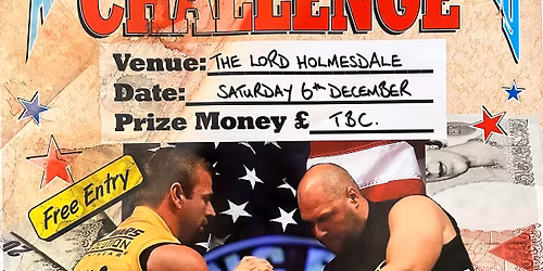 NOVICE ARM WRESTLING NIGHT AT THE LORD HOLMESDALE