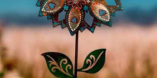 Bloom & Sip: Paint Your Own Metal Art Flower