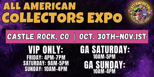 Castle Rock Colorado All American Collectors Expo