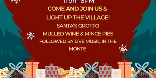 Rudry Village Christmas Lights Switch On