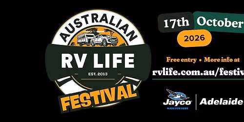 Australian RV Life Festival | Hosted At Jayco Adelaide | Free Entry