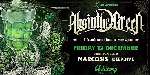 Absinthe Green live in Athens | OF LOVE AND PAIN Album release show