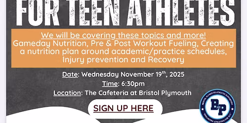 Athlete Nutrition Night with Farrell Frankel MS, RD