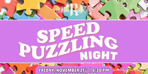 Speed Puzzling Night at Raleigh Brewing