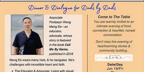 COME TO THE TABLE - DINNER & DIALOGUE for Dads by Dads