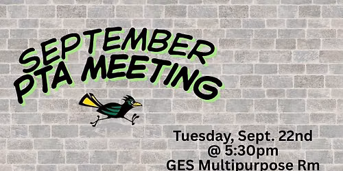 GES PTA September Meeting