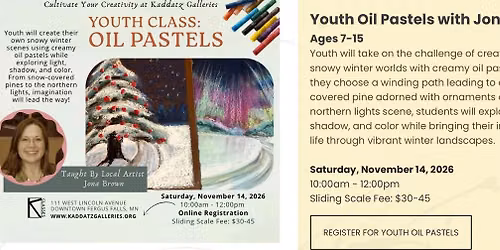 Youth Class: Oil Pastels with Jona Brown