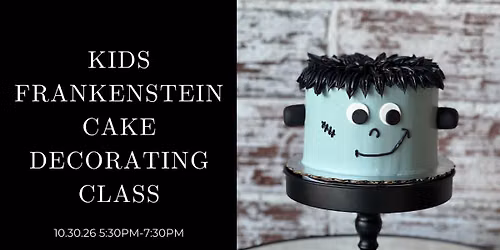 Kids Frankenstein Cake Decorating Class with Layered