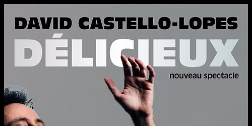 David Castello-Lopes à Nantes • en spectacle les 17 & 18 octobre 2026 • Cité des Congrès