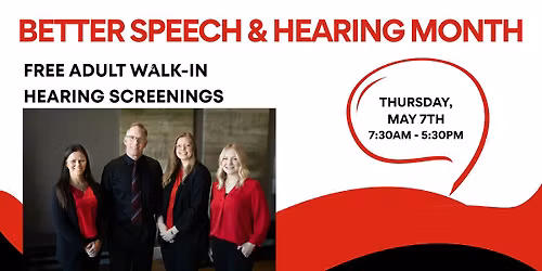 FREE Adult Walk-In Hearing Screenings