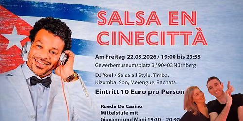 SALSA EN CINECITTA -FREITAG SPEZIAL 