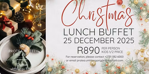 Christmas Lunch @ Protea Hotel Fire & Ice Durban uMhlanga Ridge