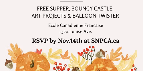 SNPCA Fall Supper and AGM