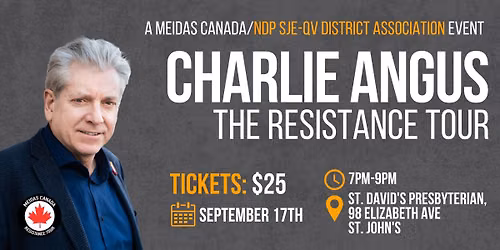 Charlie Angus - THE RESISTANCE TOUR