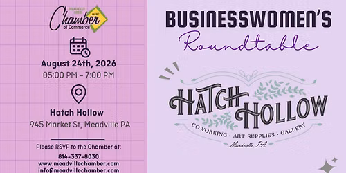 Businesswomen's Roundtable at Hatch Hollow