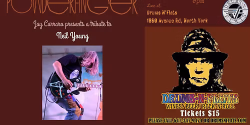 POWDERFINGER, a tribute to NEIL YOUNG Live at Drums N Flats